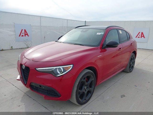 12703593 :رقم المزاد ، ZASPAKBN7N7D31132 vin ، 2022 Alfa Romeo Stelvio Ti/ti Sport مزاد بيع