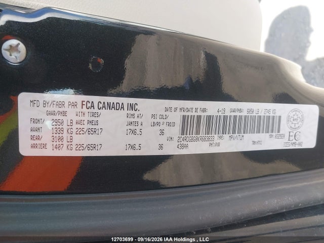 Продажа на аукционе авто 2019 Dodge Grand Caravan Se, vin: 2C4RDGBG8KR683833, номер лота: 12703699