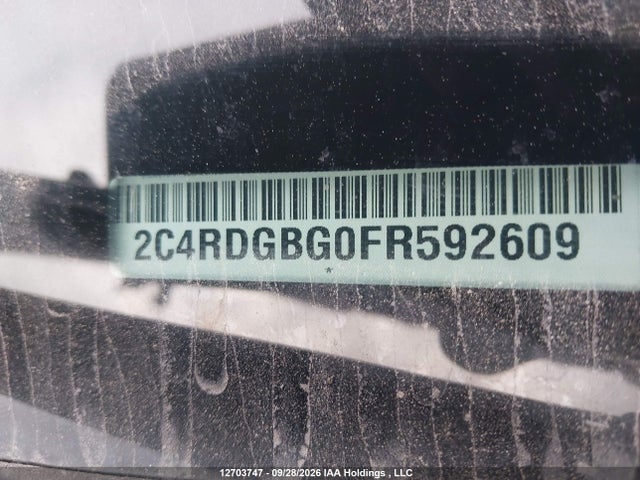 12703747 :رقم المزاد ، 2C4RDGBG0FR592609 vin ، 2015 Dodge Grand Caravan Se مزاد بيع