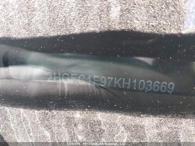 Honda Civic Touring 2019 2HGFC1F97KH103669 Image 20