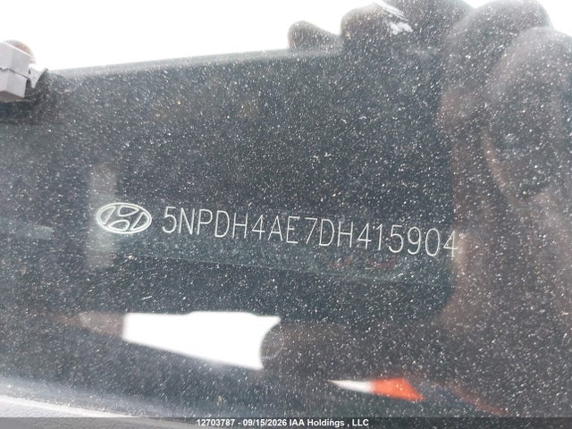 12703787 :رقم المزاد ، 5NPDH4AE7DH415904 vin ، 2013 Hyundai Elantra Gls/limited مزاد بيع