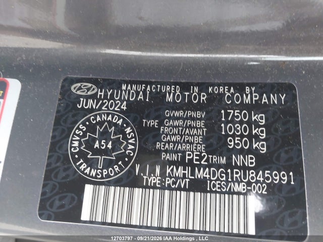 Hyundai ELANTRA SEL 2024 KMHLM4DG1RU845991 Image 9