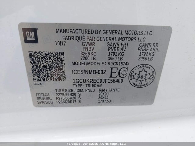 Chevrolet Silverado 1500 2lt 2018 1GCUKREC9JF156409 Image 9
