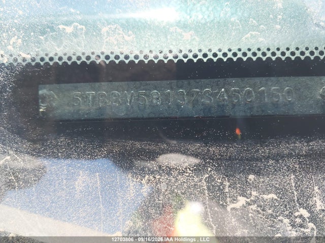 12703806 :رقم المزاد ، 5TBBV58137S450150 vin ، 2007 Toyota Tundra Double Cab Limited مزاد بيع