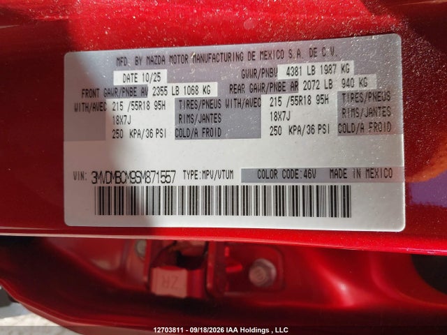 3MVDMBCM9SM871557 Mazda Cx-30 Preferred