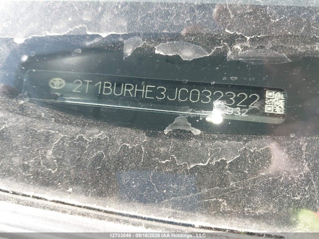 2T1BURHE3JC032322 Toyota Corolla L/le/xle/se/xse