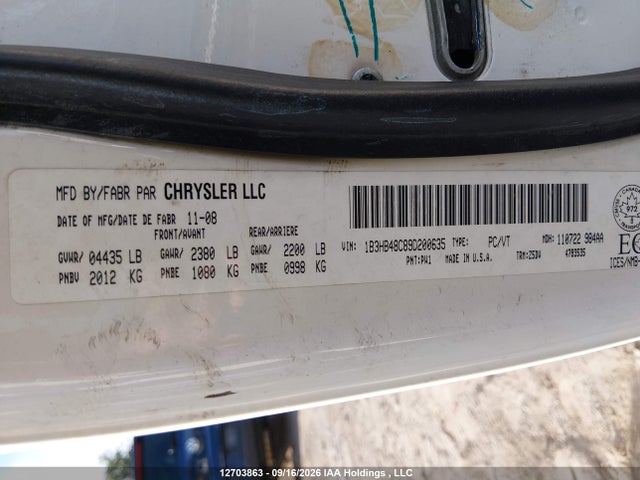 Aukcja sprzedaży 2009 Dodge Caliber Sxt, vin: 1B3HB48C89D200635, numer aukcji: 12703863