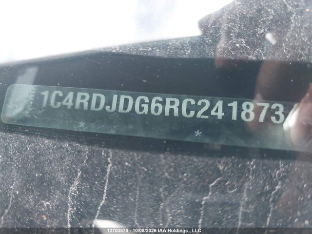 2024 Dodge Durango Gt Plus მანქანა იყიდება აუქციონზე, vin: 1C4RDJDG6RC241873, აუქციონის ნომერი: 12703870