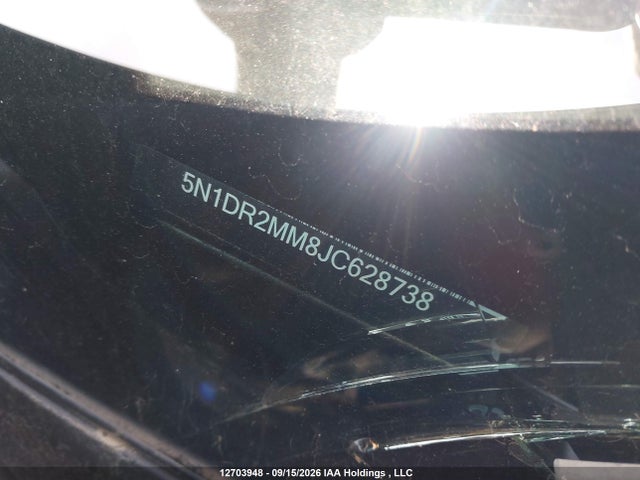 2018 Nissan Pathfinder S/sv/sl/platinum მანქანა იყიდება აუქციონზე, vin: 5N1DR2MM8JC628738, აუქციონის ნომერი: 12703948