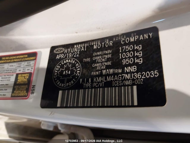 Hyundai ELANTRA SEL 2022 KMHLM4AG7NU362035 Image 19