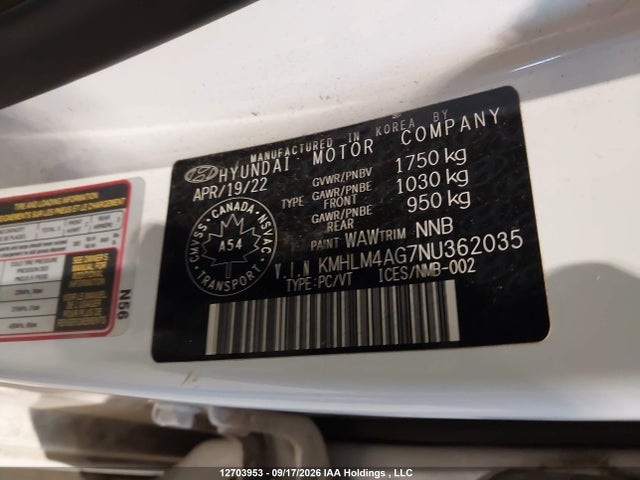Hyundai ELANTRA SEL 2022 KMHLM4AG7NU362035 Image 9
