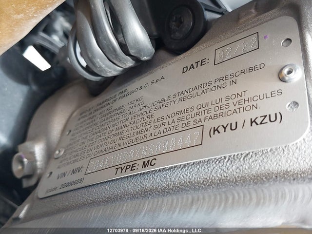 Продажа на аукционе авто 2022 Aprilia Rsv4 1100 Factory, vin: ZD4KYUB0XNS000447, номер лота: 12703978