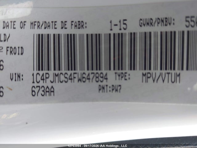 Jeep Cherokee Latitude 2015 1C4PJMCS4FW647894 Image 18