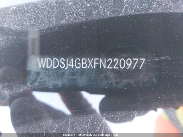 WDDSJ4GBXFN220977 Mercedes-Benz CLA 250 4MATIC