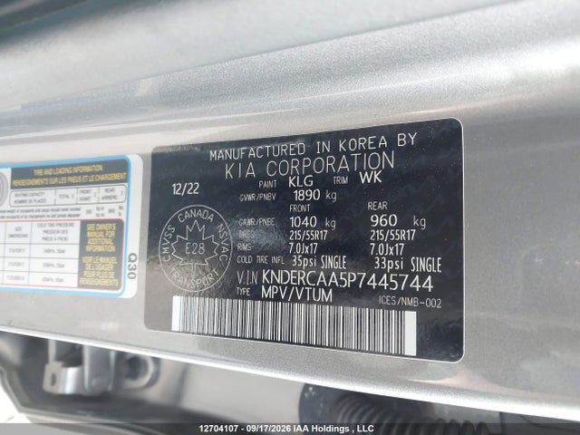 KIA SELTOS EX 2023 KNDERCAA5P7445744 Image 9