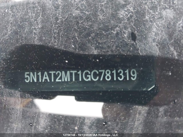 5N1AT2MT1GC781319 Nissan Rogue S/sl/sv