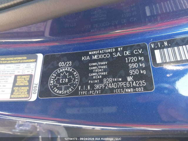 KIA FORTE LX 2023 3KPF24AD7PE614235 Image 9