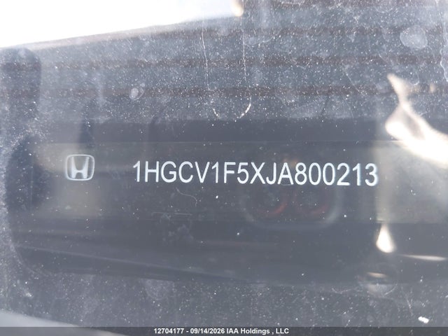 Продажа на аукционе авто 2018 Honda Accord Exl, vin: 1HGCV1F5XJA800213, номер лота: 12704177