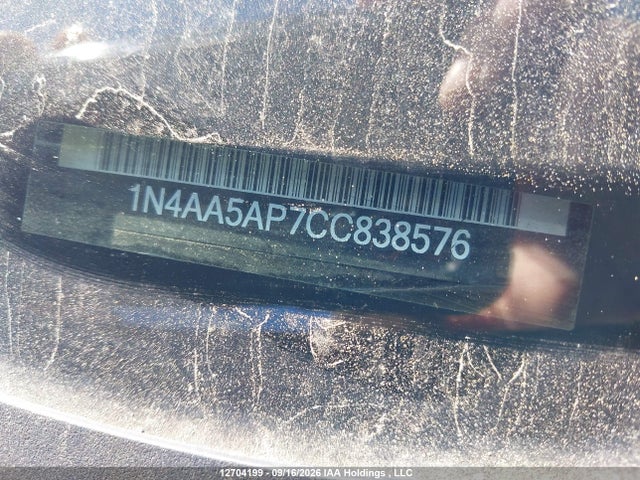 Продажа на аукционе авто 2012 Nissan Maxima Sv, vin: 1N4AA5AP7CC838576, номер лота: 12704199