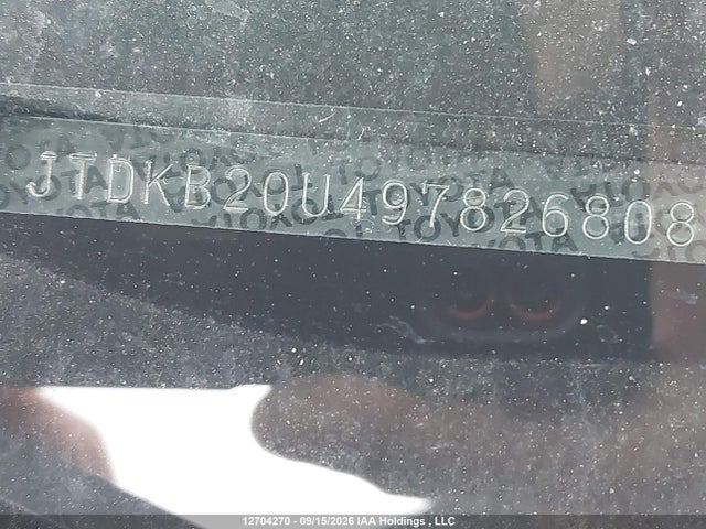 Aukcja sprzedaży 2009 Toyota Prius, vin: JTDKB20U497826808, numer aukcji: 12704270