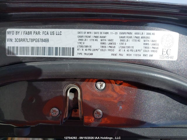 RAM 1500 Classic Slt 2023 3C6RR7LT8PG678469 Image 18