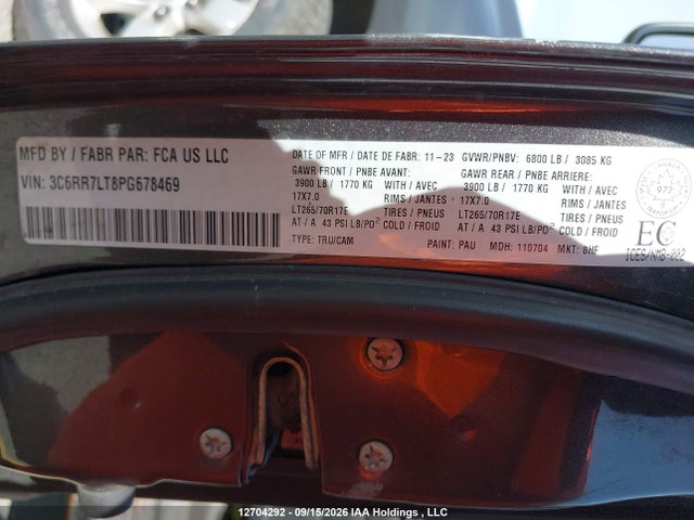 RAM 1500 Classic Slt 2023 3C6RR7LT8PG678469 Image 9