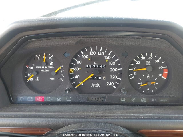 Aukcja sprzedaży 1992 Mercedes-benz C Class, vin: WDBED30E8NB680263, numer aukcji: 12704298