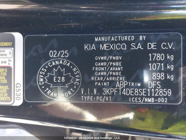 KIA K4 Lx 2025 3KPFT4DE8SE112859 Image 18