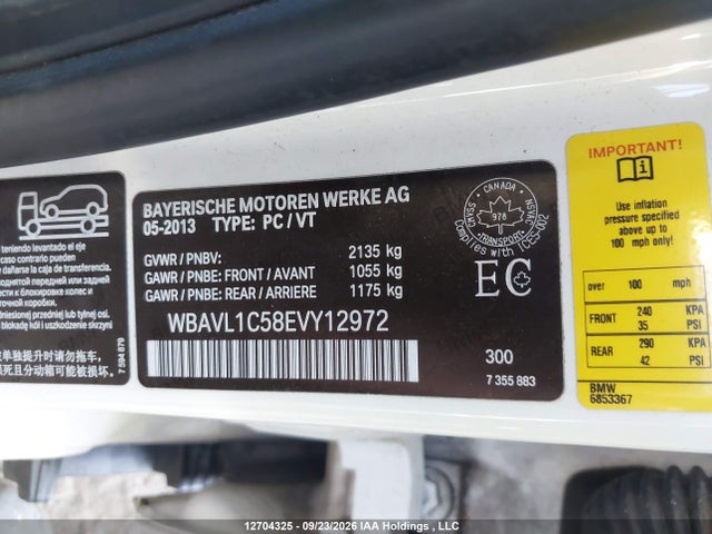 WBAVL1C58EVY12972 BMW X1