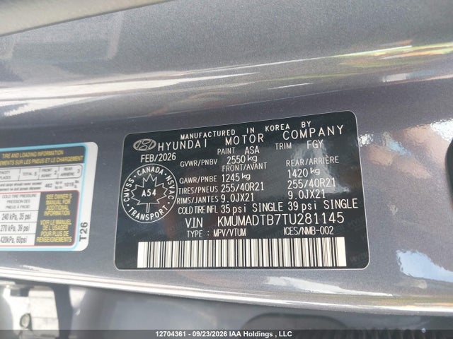 Genesis GV70 2026 KMUMADTB7TU281145 Image 9