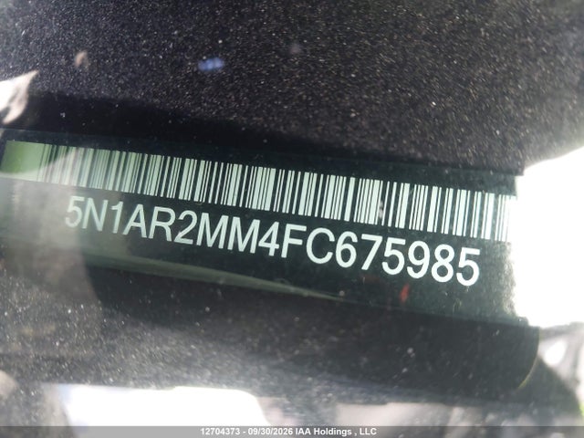 5N1AR2MM4FC675985 Nissan Pathfinder Platinum/s/sl/sv