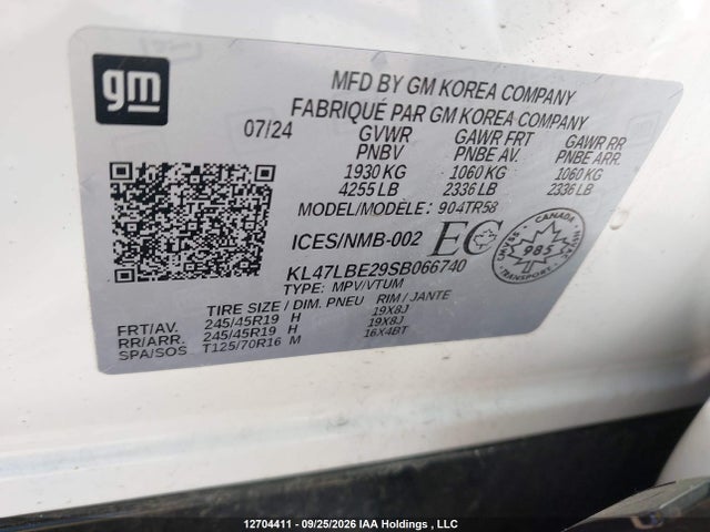 Продаж на аукціоні авто 2025 Buick Envista, vin: KL47LBE29SB066740, номер лоту: 12704411