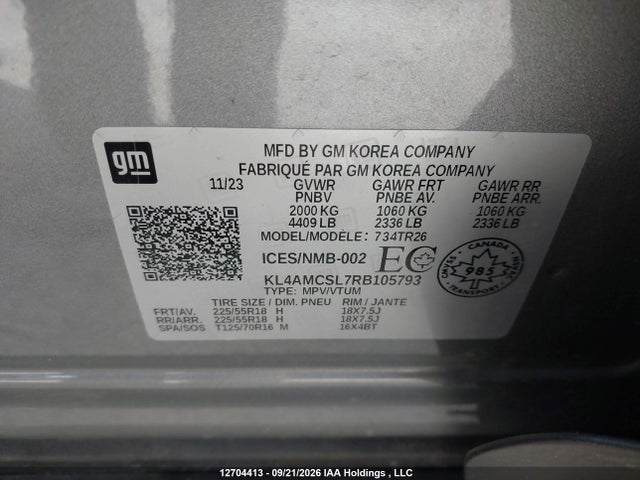 Продажа на аукционе авто 2024 Buick Encore Gx, vin: KL4AMCSL7RB105793, номер лота: 12704413