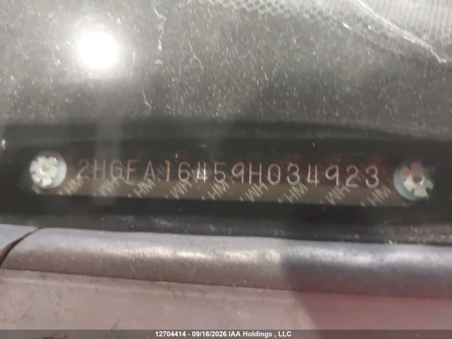 Aukcja sprzedaży 2009 Honda Civic Dx-g, vin: 2HGFA16459H034923, numer aukcji: 12704414