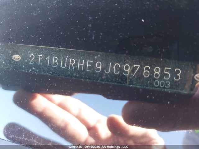 2018 Toyota Corolla L/le/xle/se/xse მანქანა იყიდება აუქციონზე, vin: 2T1BURHE9JC976853, აუქციონის ნომერი: 12704426