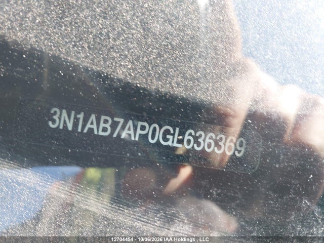 12704454 :رقم المزاد ، 3N1AB7AP0GL636369 vin ، 2016 Nissan Sentra S/sv/sr/sl مزاد بيع