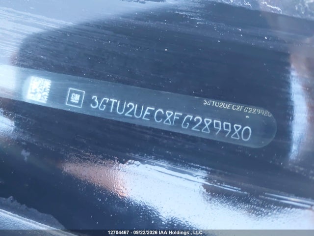 12704467 :رقم المزاد ، 3GTU2UEC8FG289980 vin ، 2015 Gmc Sierra 1500 Sle مزاد بيع
