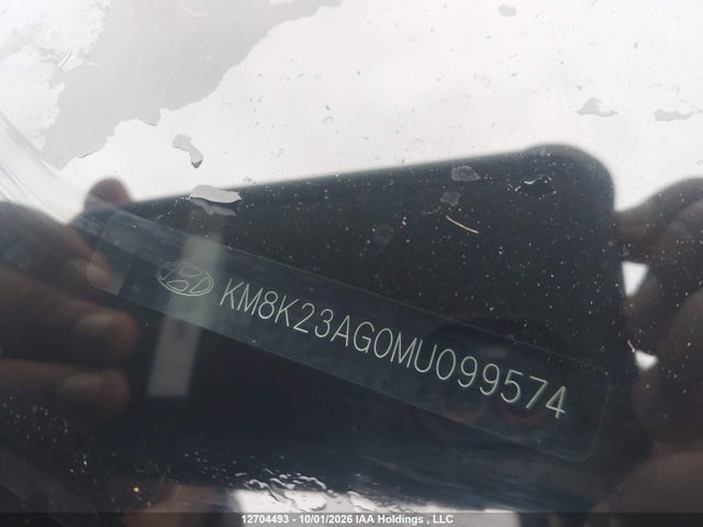 Aukcja sprzedaży 2021 Hyundai Kona Sel, vin: KM8K23AG0MU099574, numer aukcji: 12704493