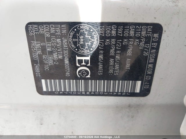 Nissan Rogue Platinum 2021 JN8AT3DD4MW307740 Image 9