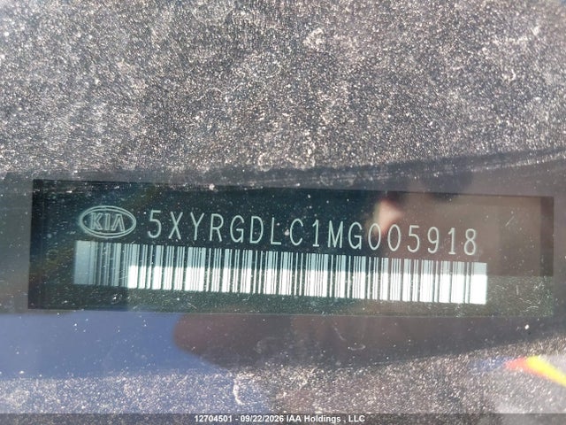 Aukcja sprzedaży 2021 Kia Sorento 2.5l Lx Premium/2.5l Lx+/2.5t Ex/2.5t Ex+, vin: 5XYRGDLC1MG005918, numer aukcji: 12704501