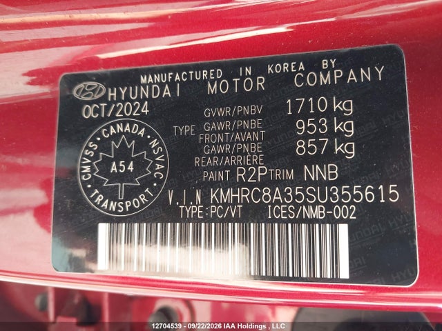 Hyundai Venue Sel/limited 2025 KMHRC8A35SU355615 Image 19