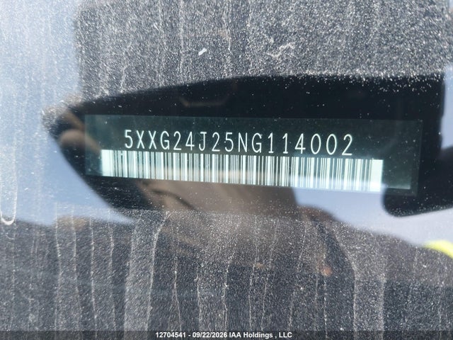 12704541 :رقم المزاد ، 5XXG24J25NG114002 vin ، 2022 Kia K5 Lx مزاد بيع