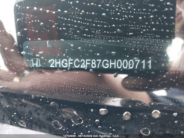 Honda CIVIC EX 2016 2HGFC2F87GH000711 Image 18