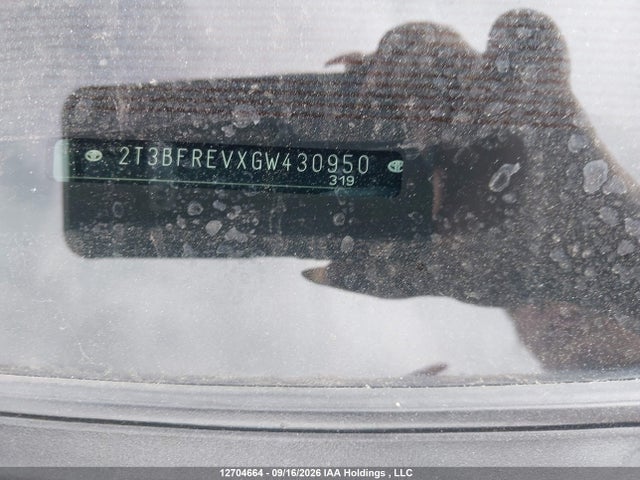 Aukcja sprzedaży 2016 Toyota Rav4 Le, vin: 2T3BFREVXGW430950, numer aukcji: 12704664