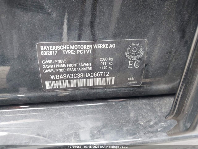 WBA8A3C38HA066712 BMW 320 XI