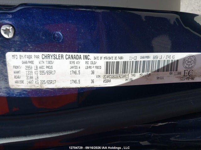 Dodge Grand Caravan Se/sxt 2014 2C4RDGBG5ER230015 Image 18