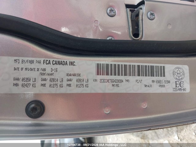 Chrysler 300C 2016 2C3CCAET6GH220394 Image 9