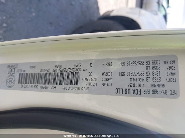 Продажа на аукционе авто 2018 Dodge Journey Crossroad, vin: 3C4PDCGG3JT158750, номер лота: 12704749