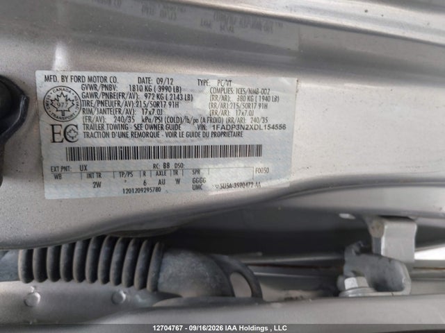 Продаж на аукціоні авто 2013 Ford Focus Titanium, vin: 1FADP3N2XDL154556, номер лоту: 12704767