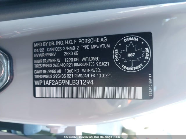 Porsche Macan Gts 2022 WP1AF2A59NLB31294 Image 19